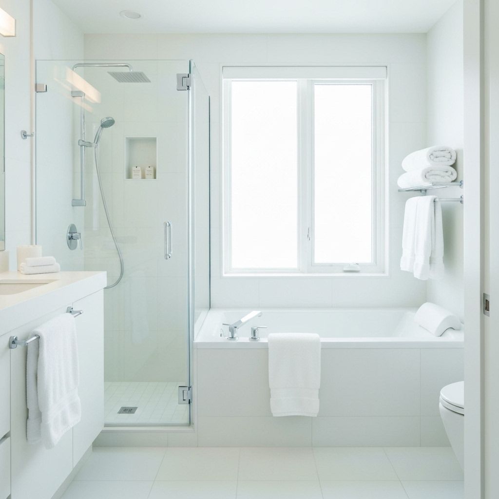 Spa-like clean bathroom in Whistler home